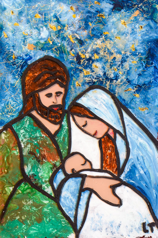 Sveta obitelj - Boja na staklu