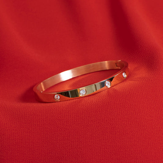 Narukvica Ring - rose gold - nehrđajući čelik