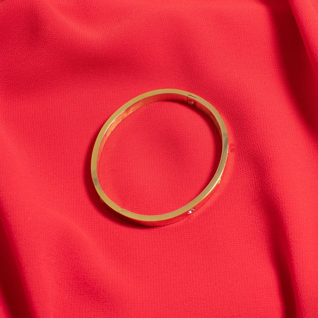 Narukvica Diamond Pattern - zlatna - nehrđajući čelik