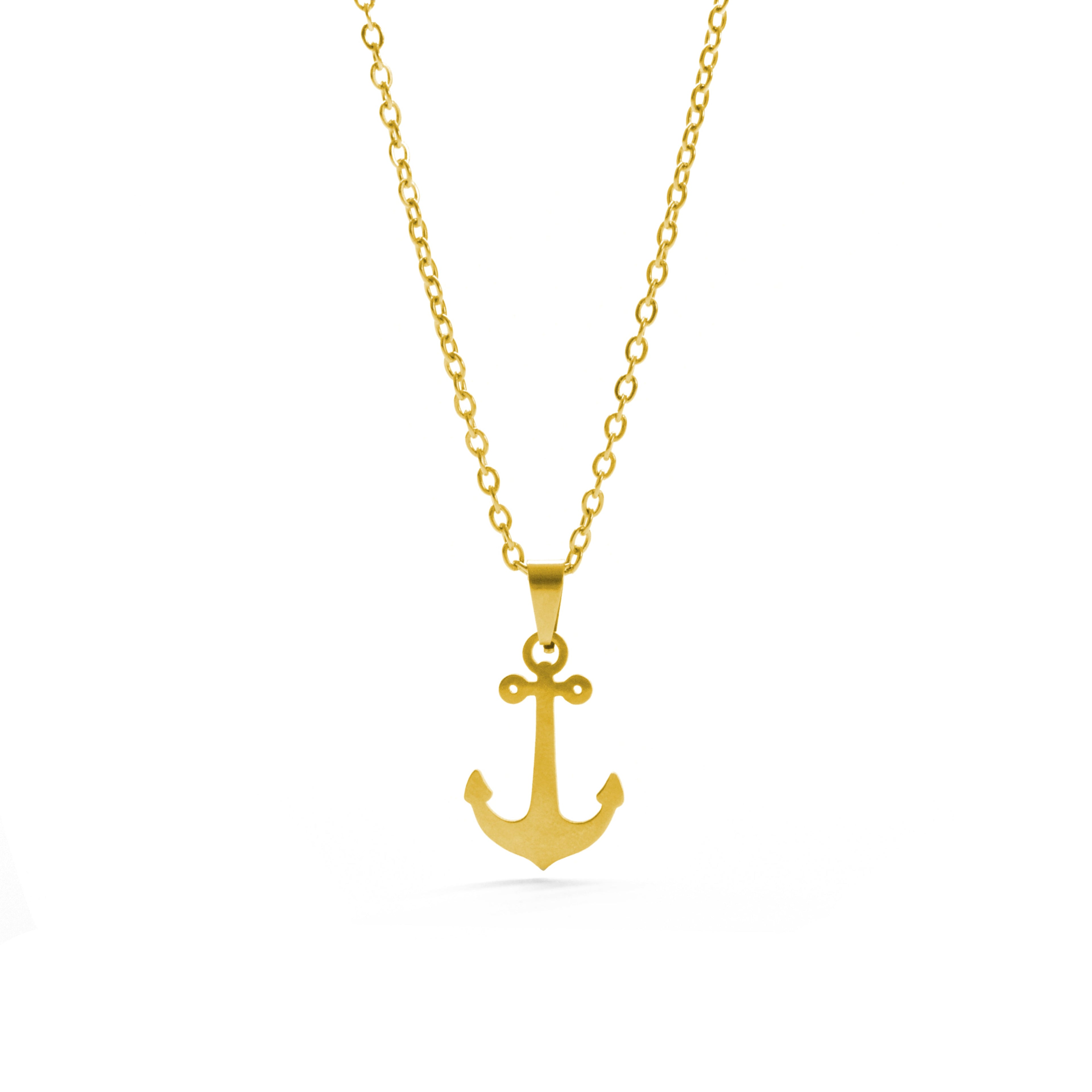 Ogrlica Sidro - zlatna - nehrđajući čelik