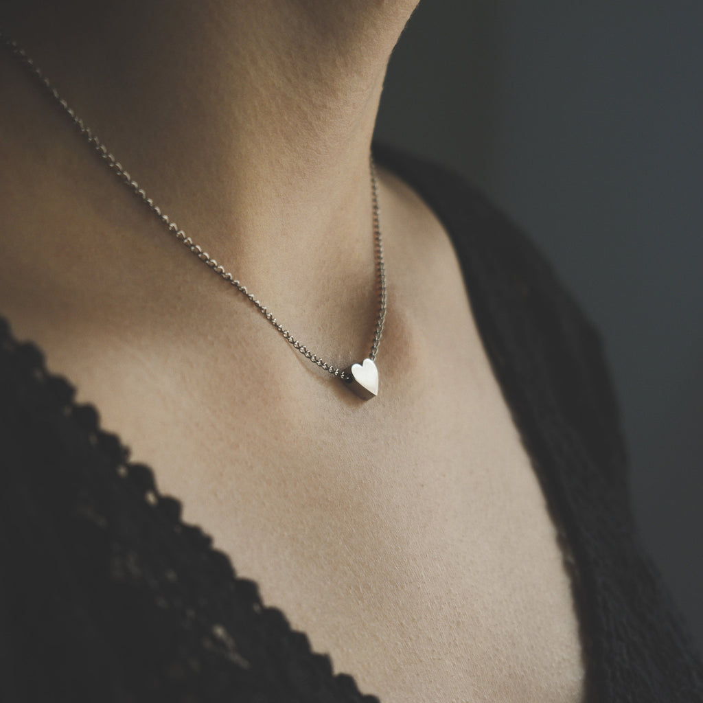 Set ogrlice Lovely heart i narukvice Hearts - nehrđajući čelik