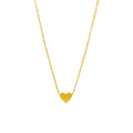 Ogrlica Lovely heart - zlatna - nehrđajući čelik