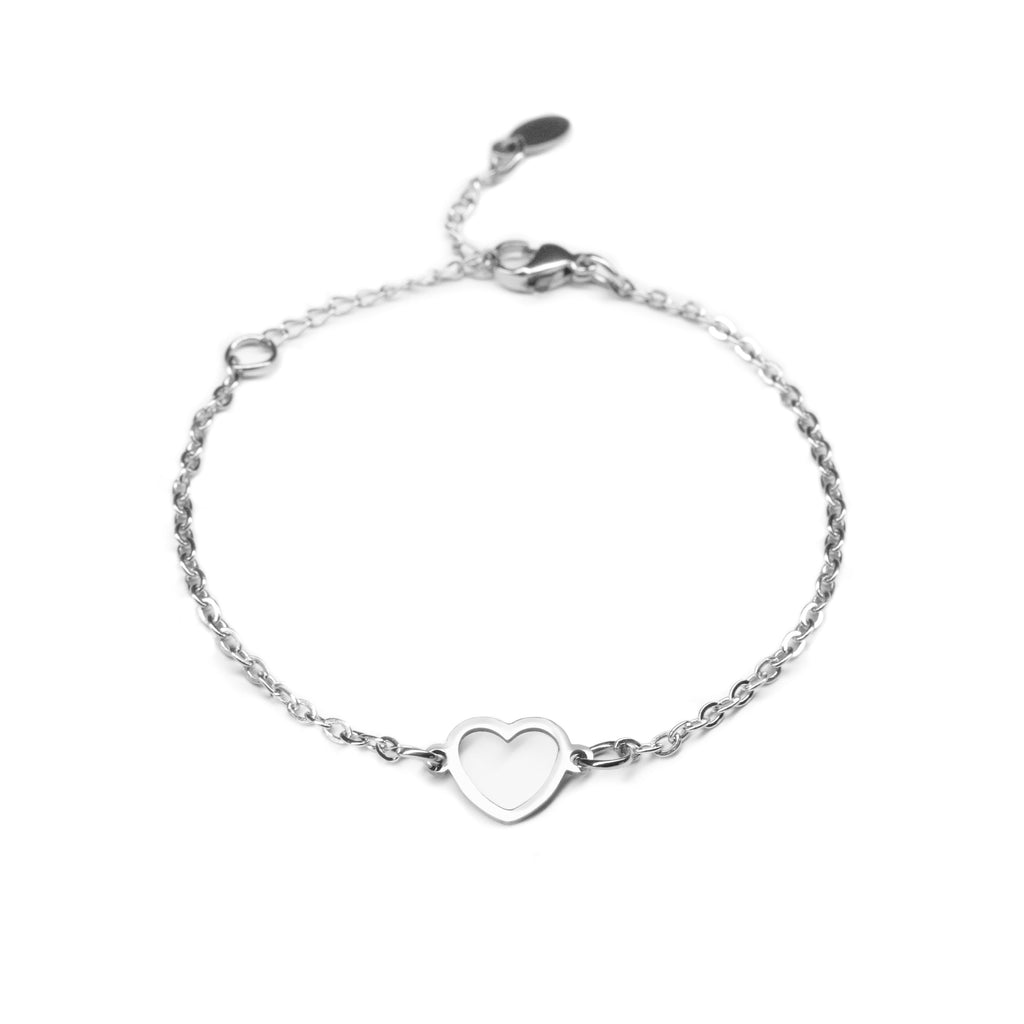 Narukvica Iscrtano srce - nehrđajući čelik